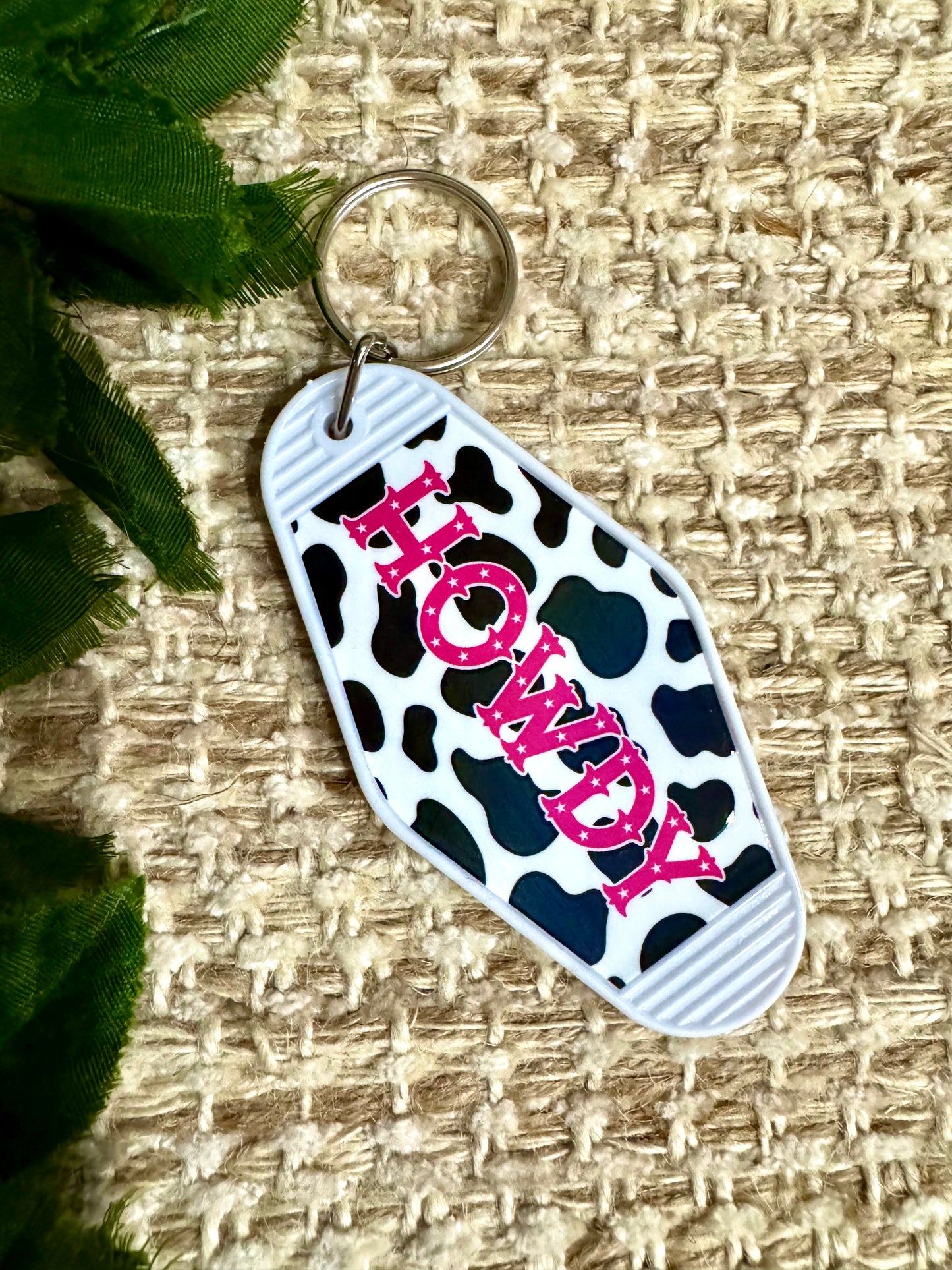 Howdy Hotel Keychain