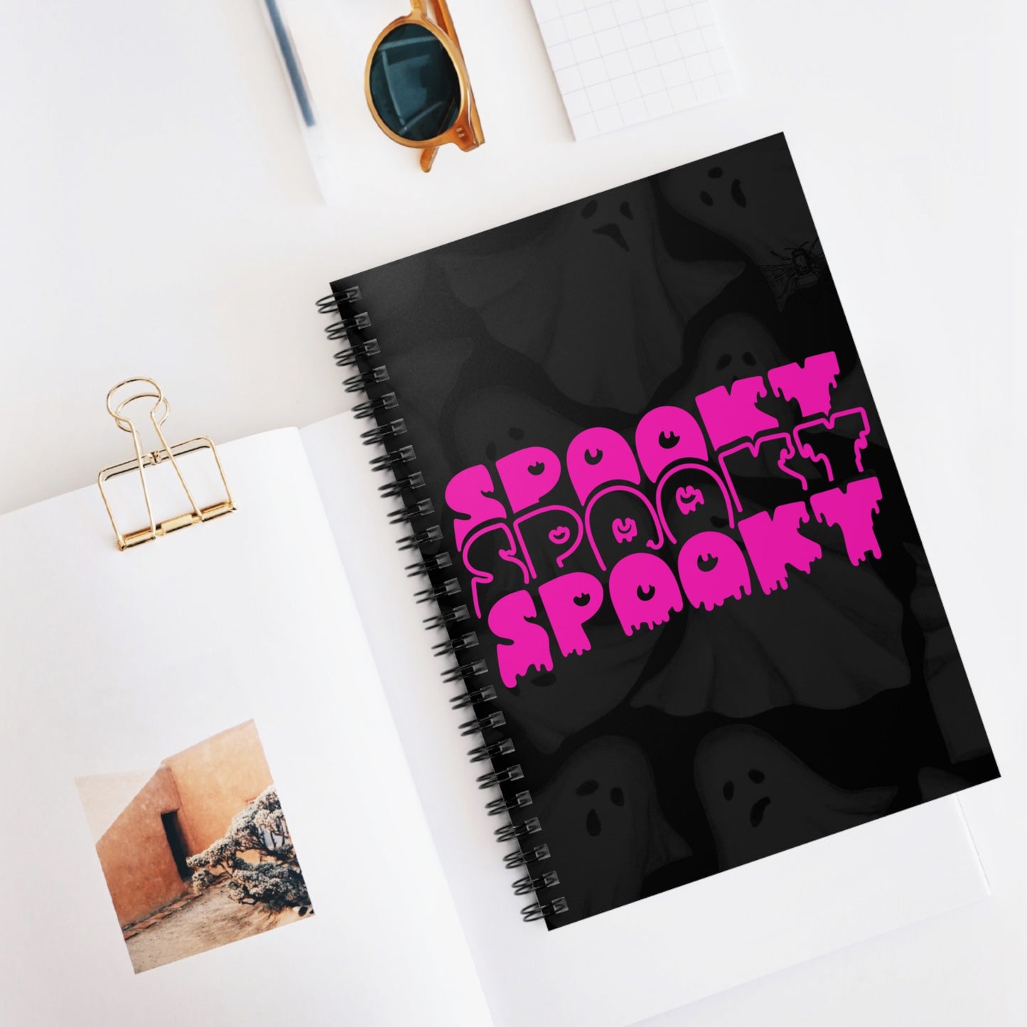 Pink Spooky | Spiral Notebook - Ruled Line