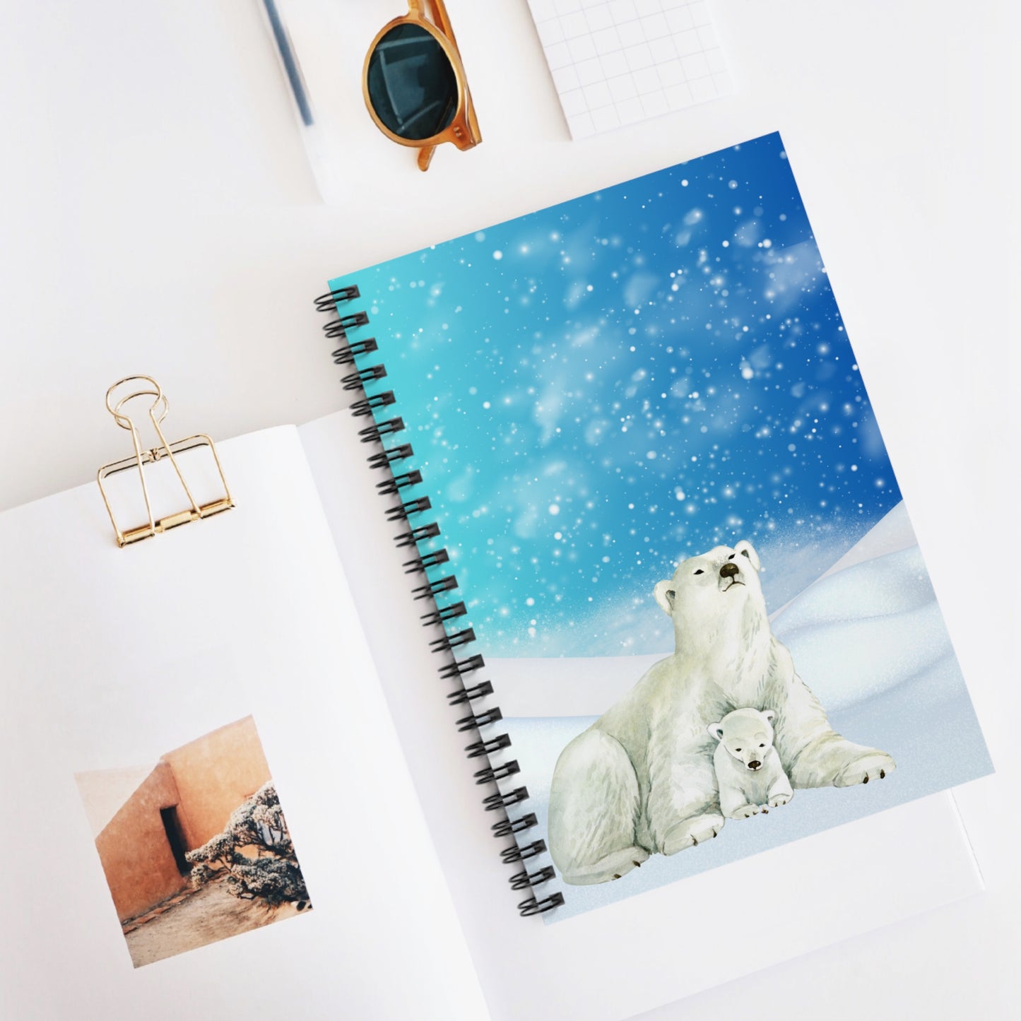 Polar Bear| Spiral Notebook - Ruled Line