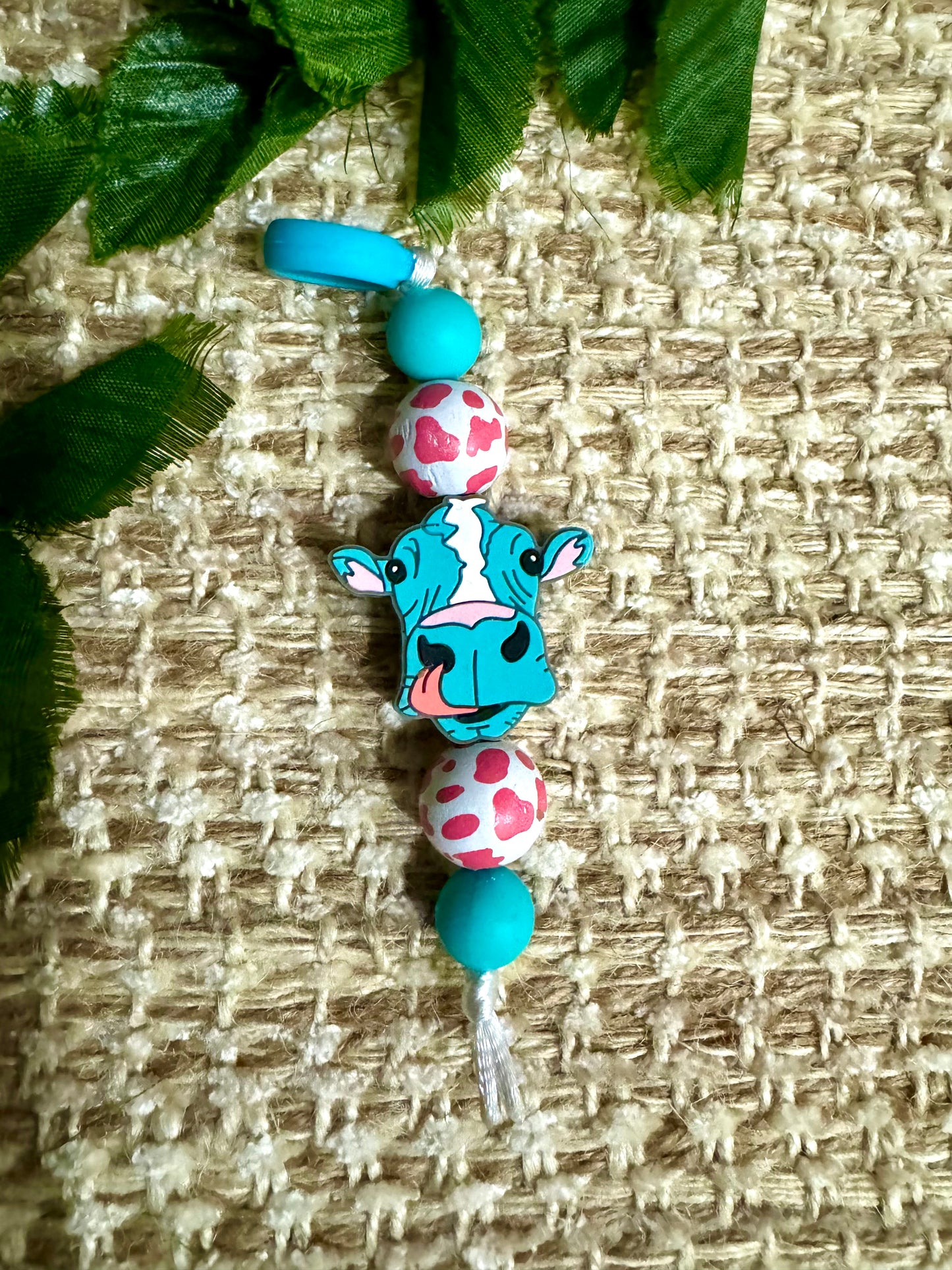 Teal cow. Sc