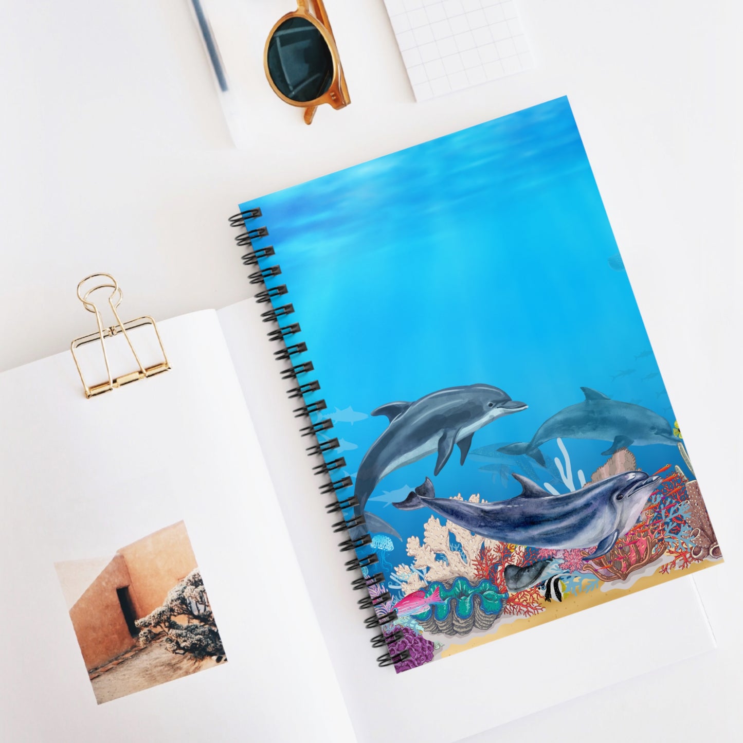 Dolphin | Spiral Notebook - Ruled Line