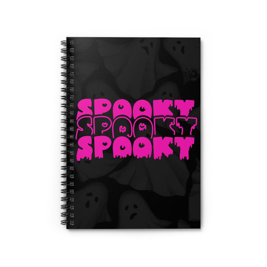 Pink Spooky | Spiral Notebook - Ruled Line