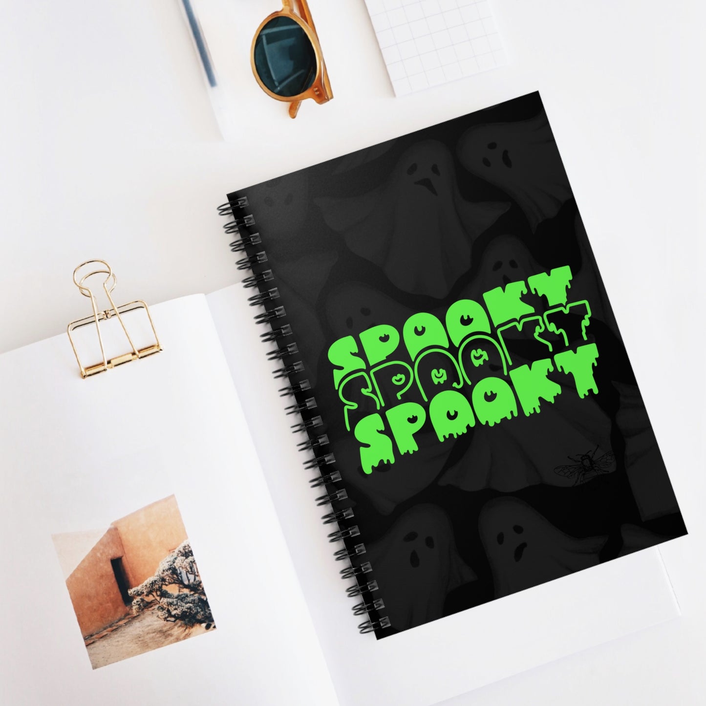 Green Spooky | Spiral Notebook - Ruled Line