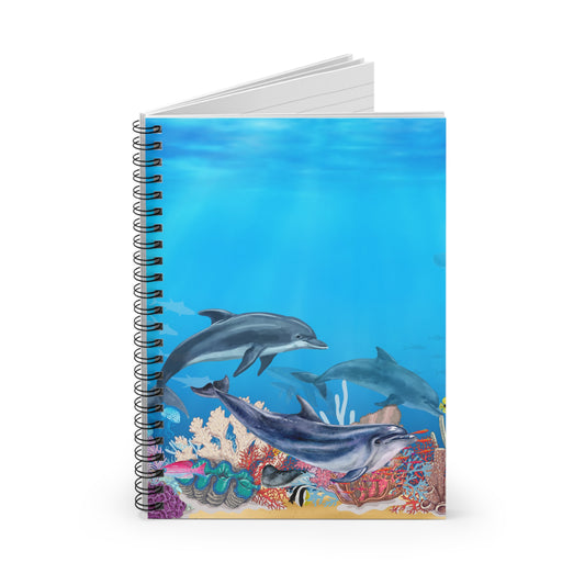 Dolphin | Spiral Notebook - Ruled Line