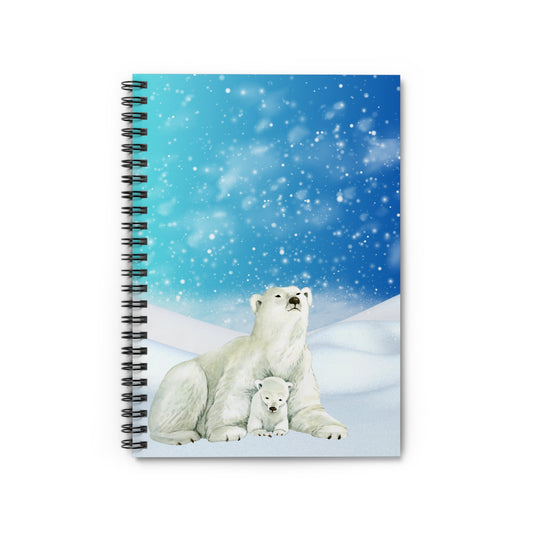 Polar Bear| Spiral Notebook - Ruled Line