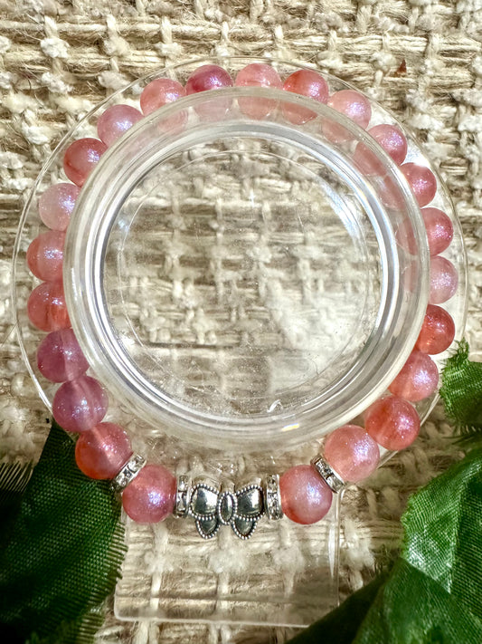 Pink rounds w/bow. B