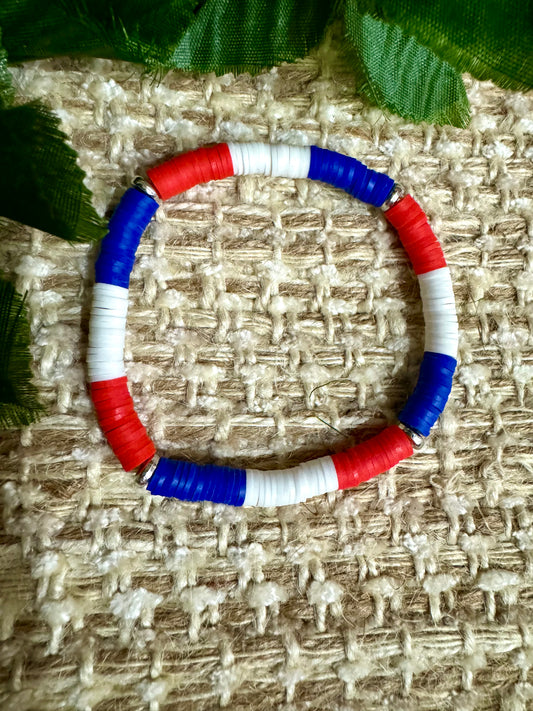 Red/white/blue. B
