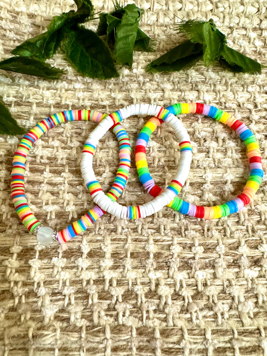 BRACELET STACK- rainbows