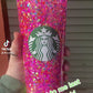 Venti Starbucks Snowglobe *Pick your glitter*** Glitter ONLY***